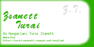 zsanett turai business card